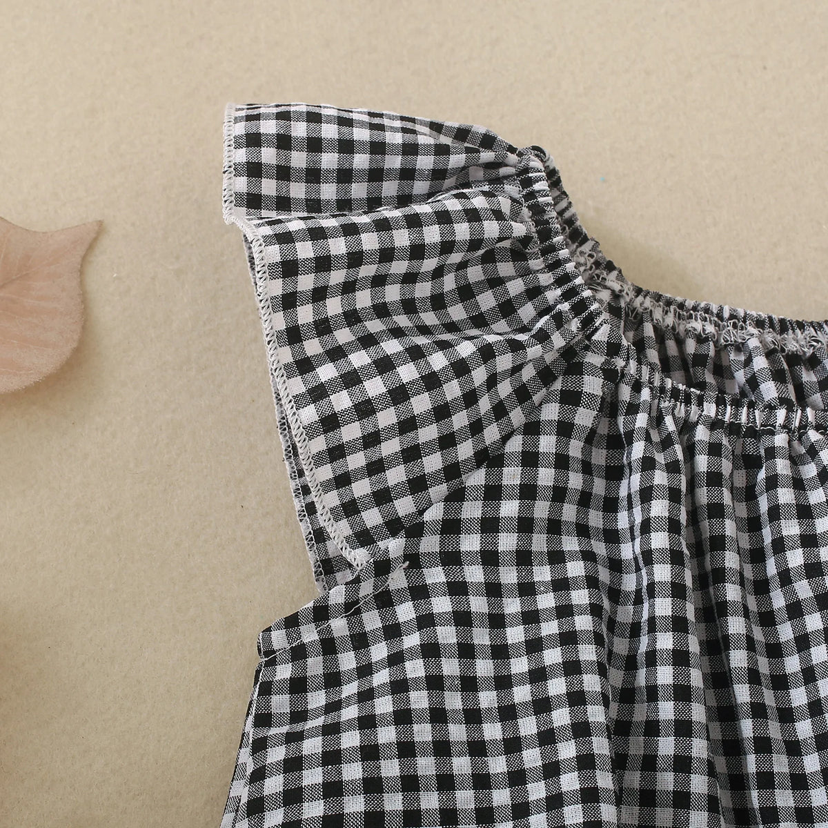 Baby Girl Plaid Romper