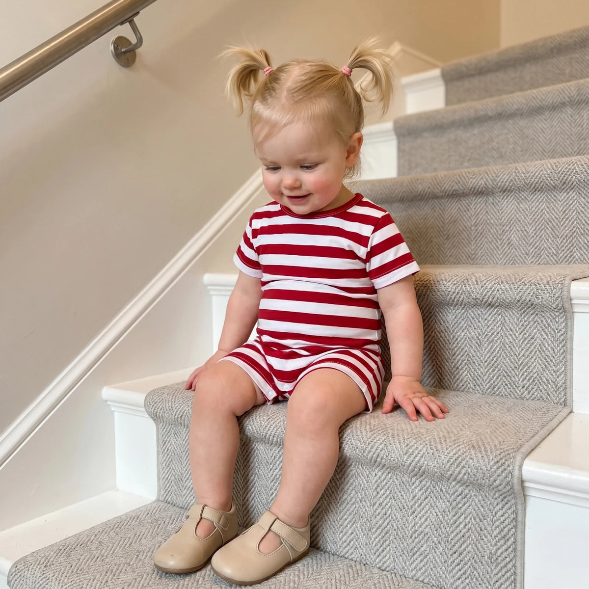 Baby Striped Print Bodysuit