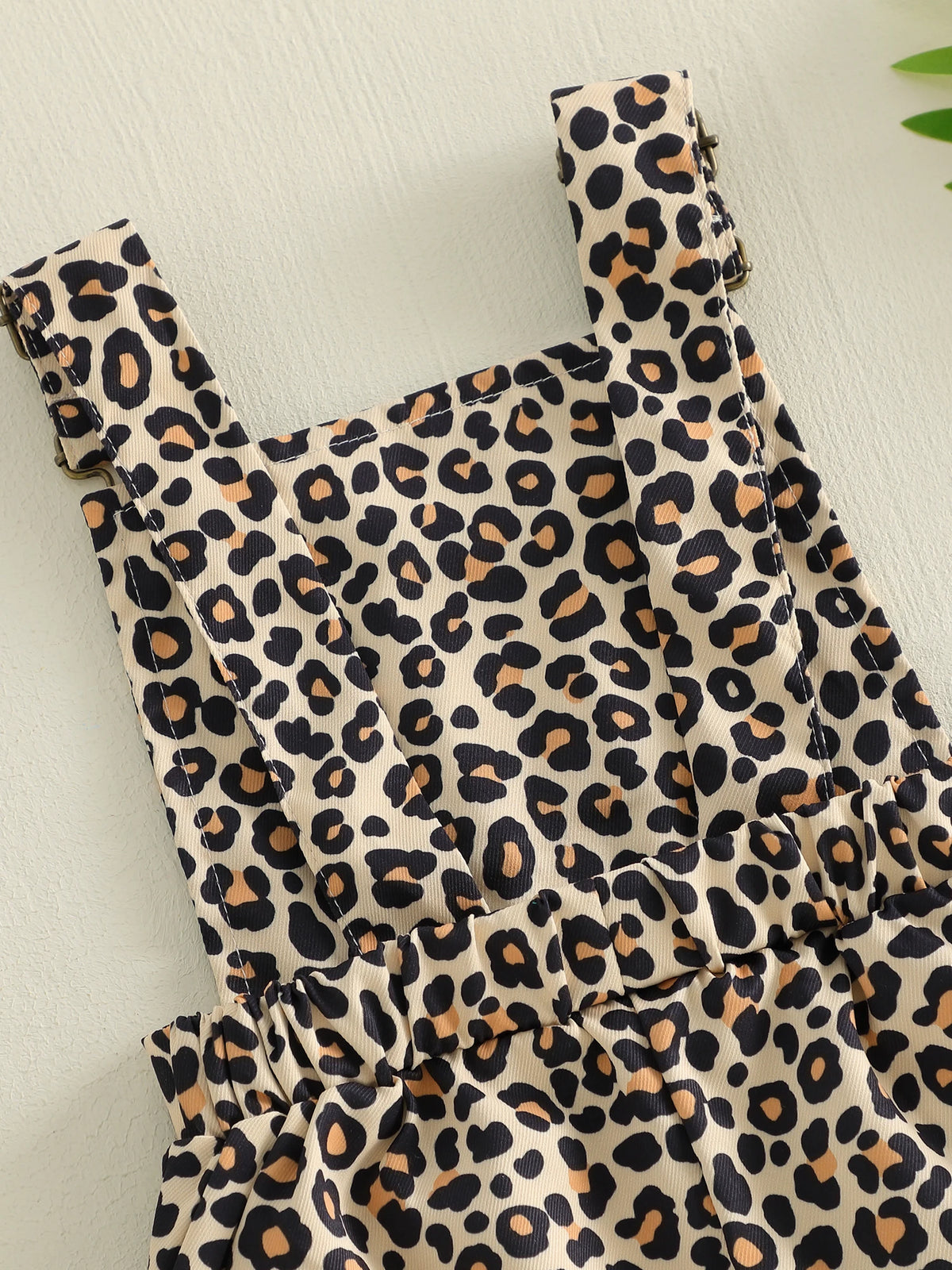 Girls / Toddler Leopard Overalls Shorts Comfy Jumpsuits