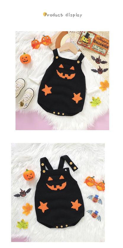 Halloween Baby Knitted Pumpkin Onesie
