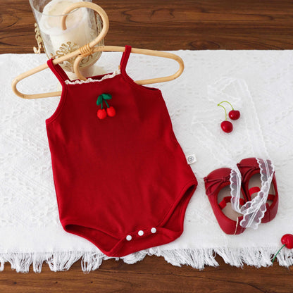 Baby Girl Cherry Bomb Onesie