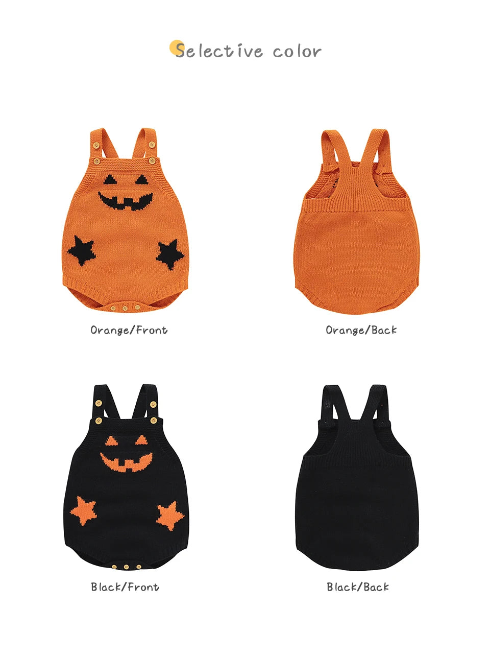Halloween Baby Knitted Pumpkin Onesie