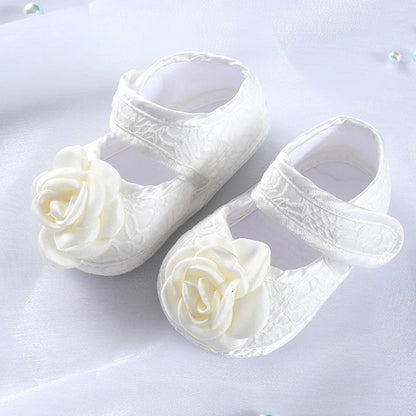 Baby / Newborn Girls Retro Bow Flats