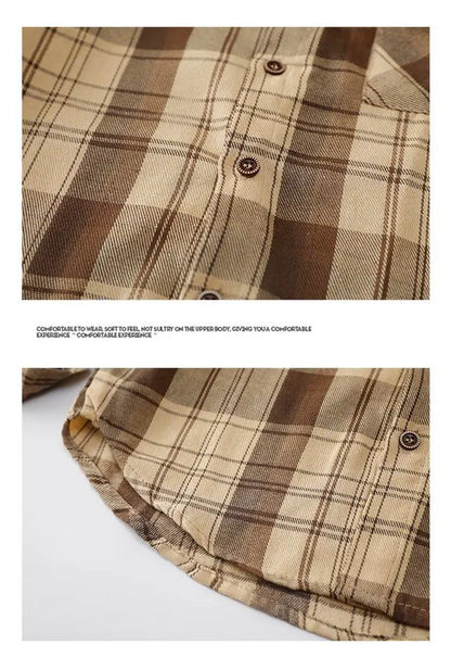 Toddler / Youth Long Sleeved Flannel Button Up Shirt