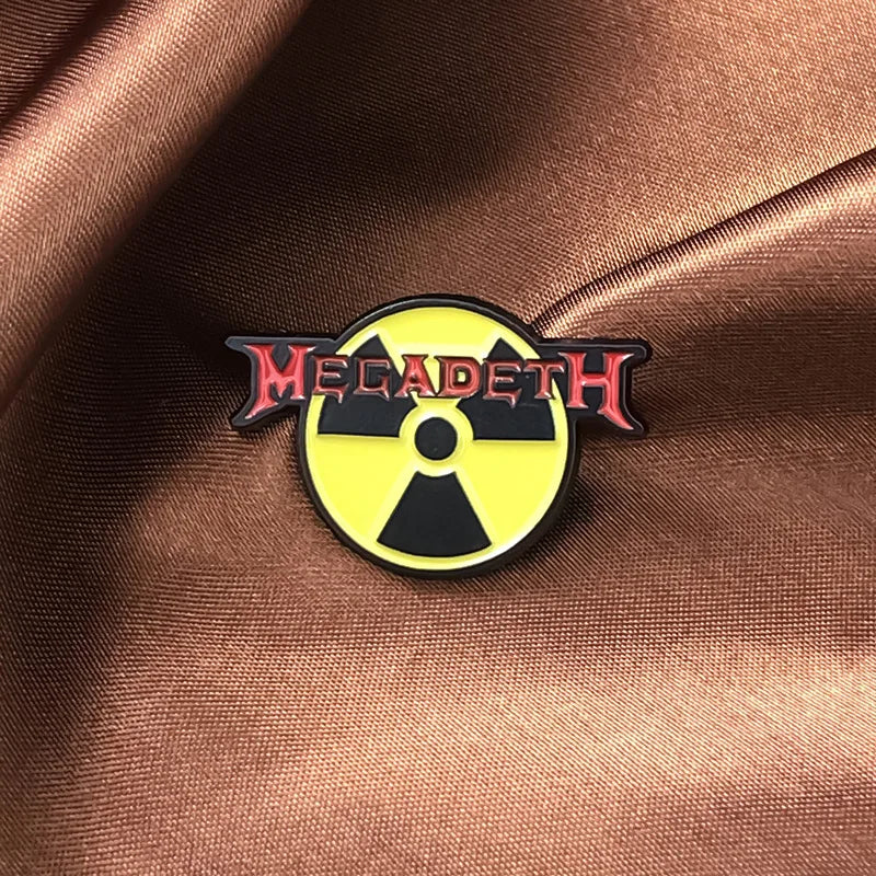 "Megadeath Radioactive Sign" Enamel Pin