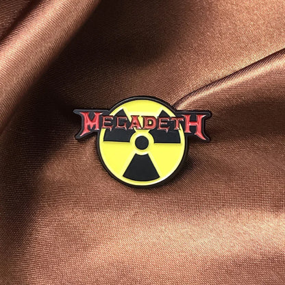 "Megadeath Radioactive Sign" Enamel Pin