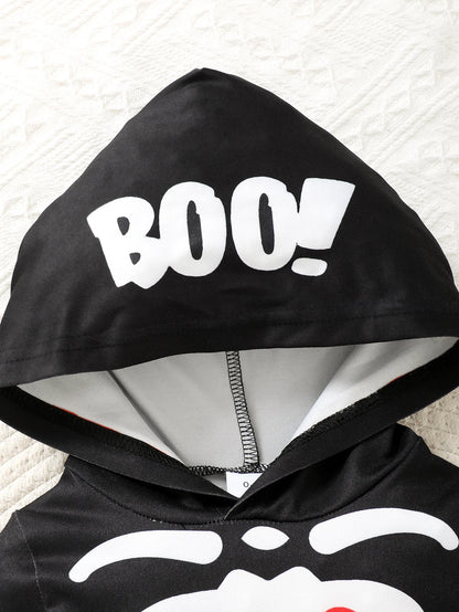Halloween Baby Long Sleeve Skeleton Jumpsuit