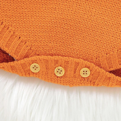 Halloween Baby Knitted Pumpkin Onesie