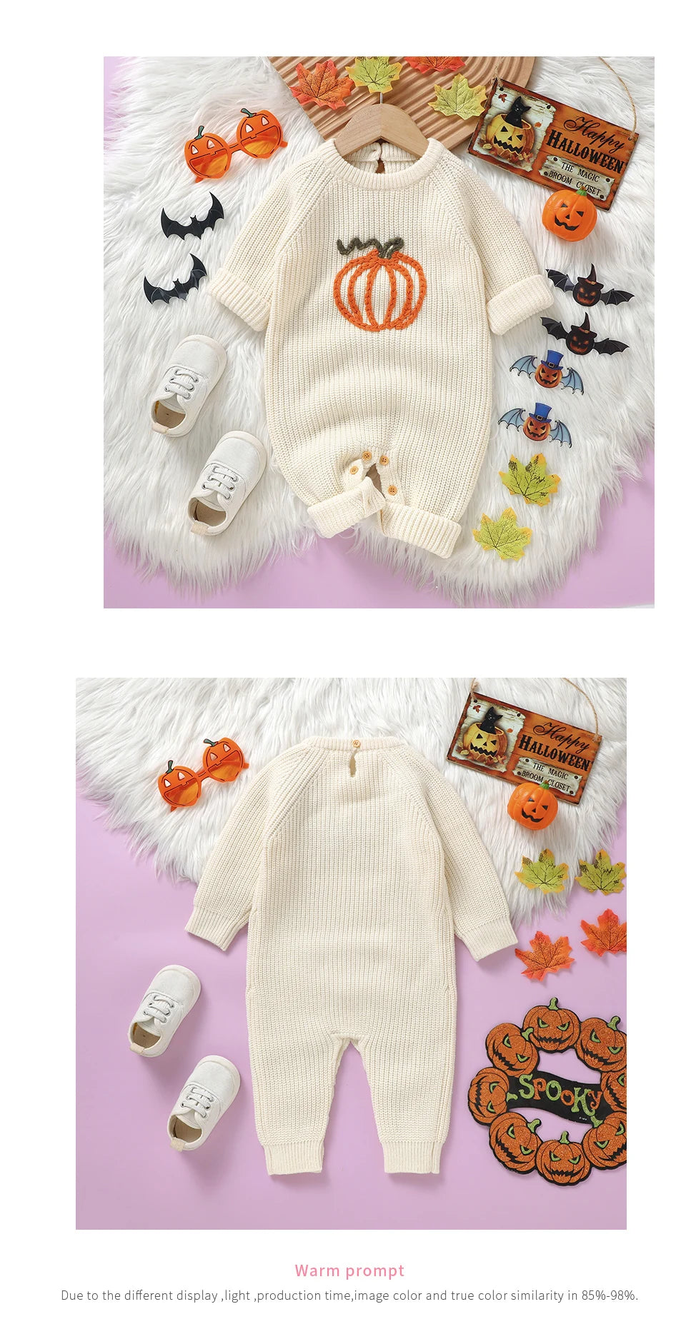 Halloween IGirls Rompers Jumpsuits Winter Long Sleeve Knit Newborn Outwear Playsuits Costume Children Clothes