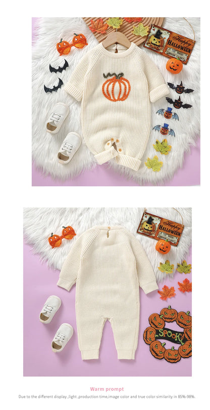 Halloween IGirls Rompers Jumpsuits Winter Long Sleeve Knit Newborn Outwear Playsuits Costume Children Clothes