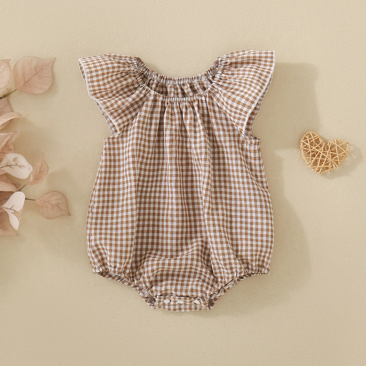 Baby Girl Plaid Romper