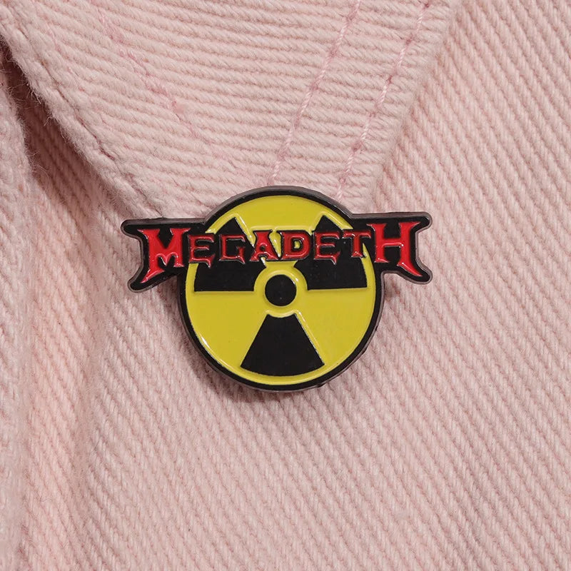 "Megadeath Radioactive Sign" Enamel Pin