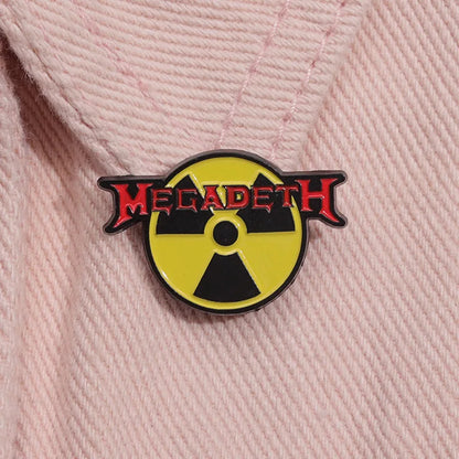 "Megadeath Radioactive Sign" Enamel Pin