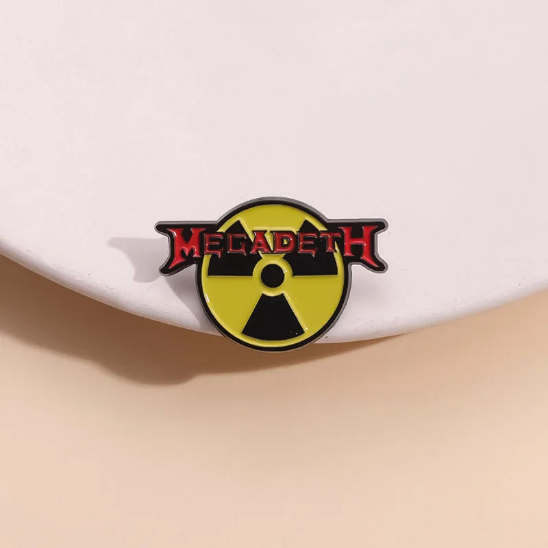 "Megadeath Radioactive Sign" Enamel Pin