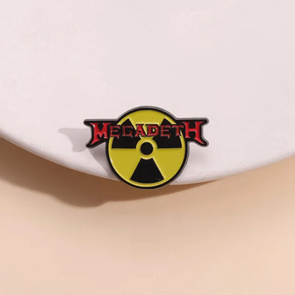 "Megadeath Radioactive Sign" Enamel Pin