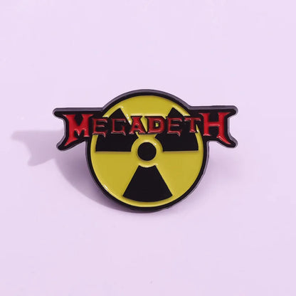 "Megadeath Radioactive Sign" Enamel Pin