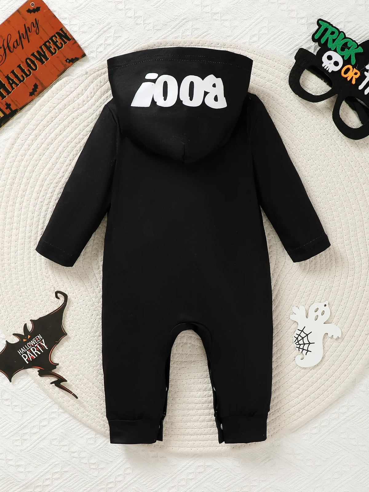 Halloween Baby Long Sleeve Skeleton Jumpsuit