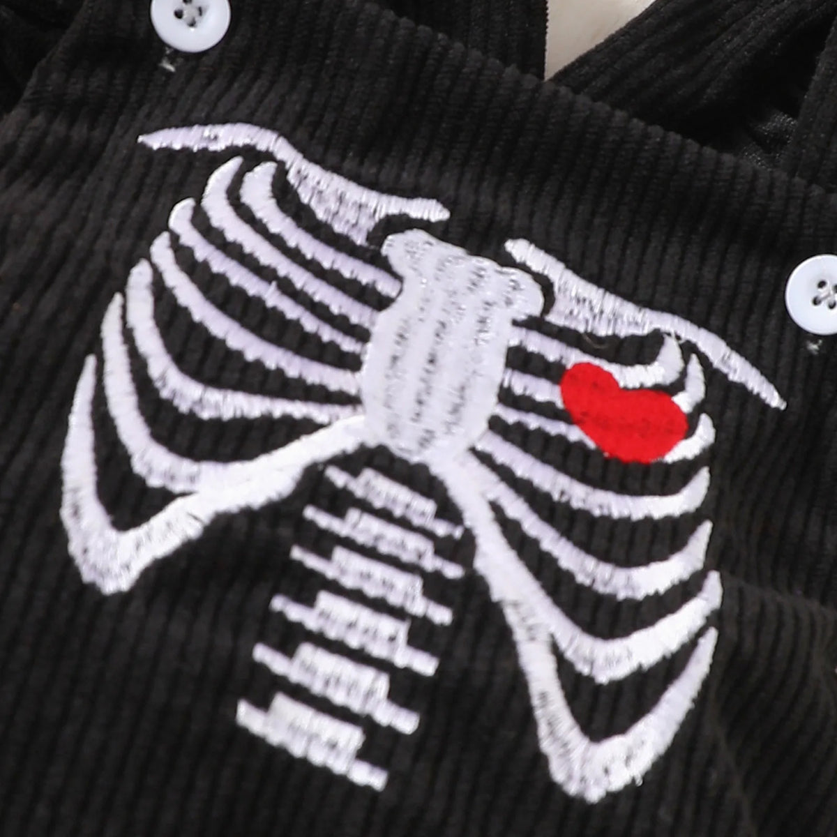 Baby Girl Halloween Corduroy Jumpsuit with matching  Headband