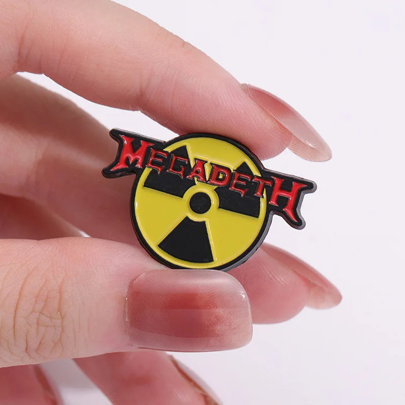 "Megadeath Radioactive Sign" Enamel Pin