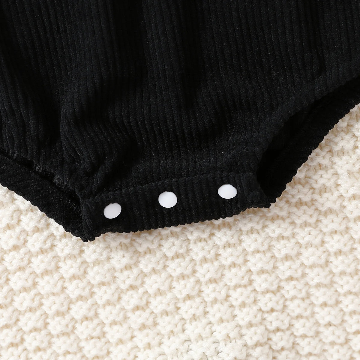 Halloween Baby Corduroy Embroidered Ghost Romper
