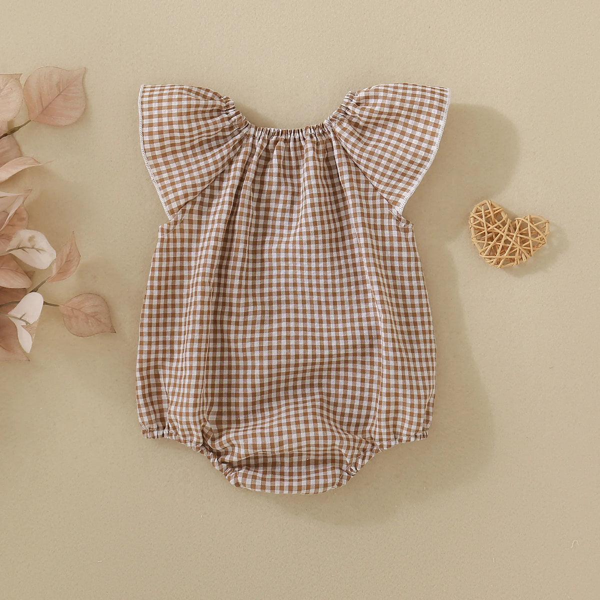 Baby Girl Plaid Romper