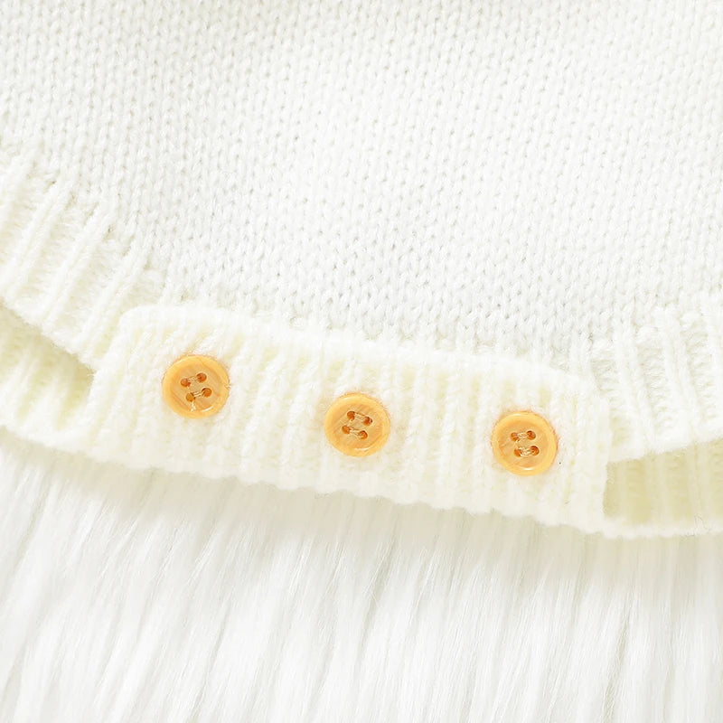 Halloween Baby Skellington Knitted Long Sleeve Onesie