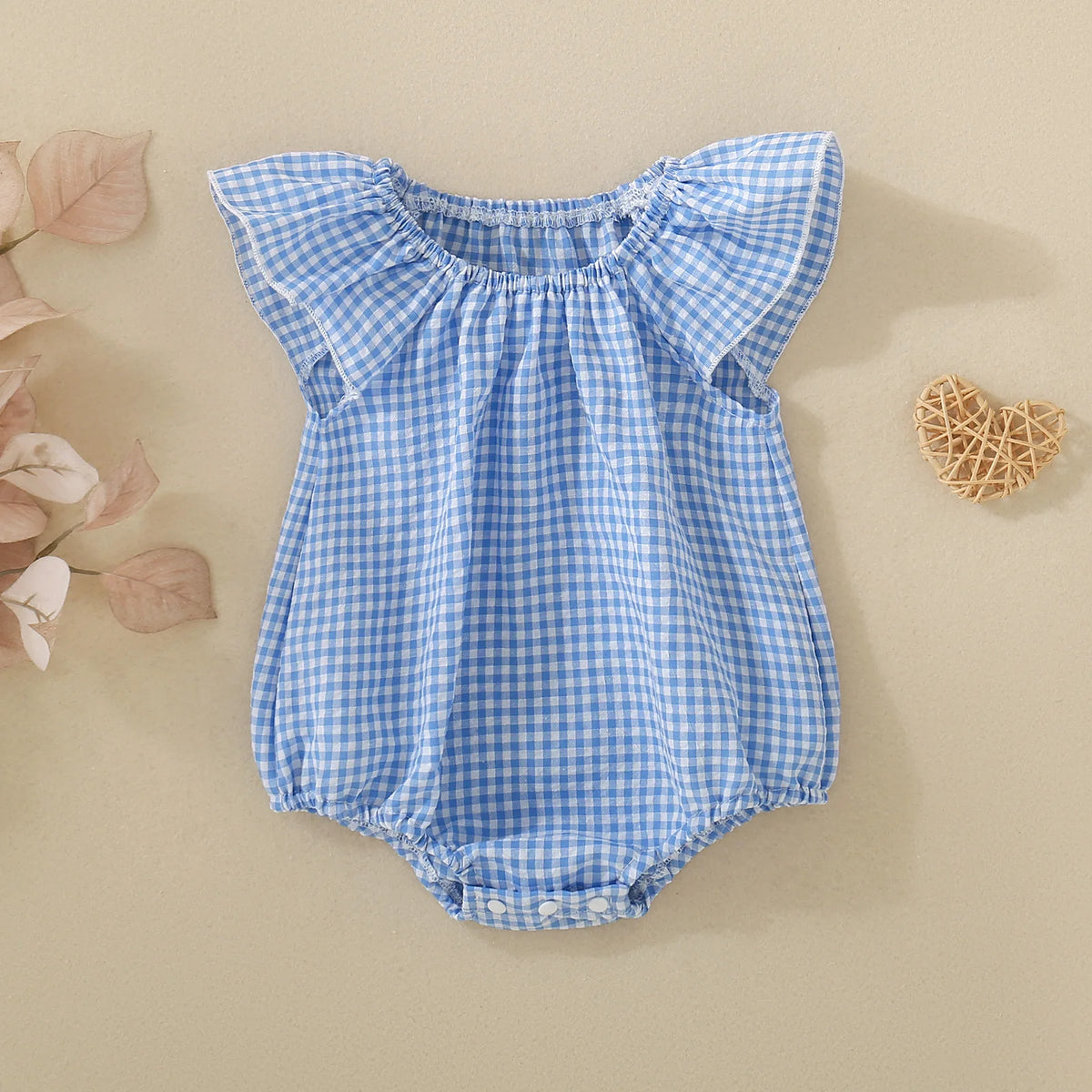 Baby Girl Plaid Romper