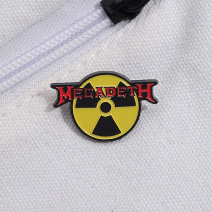 "Megadeath Radioactive Sign" Enamel Pin