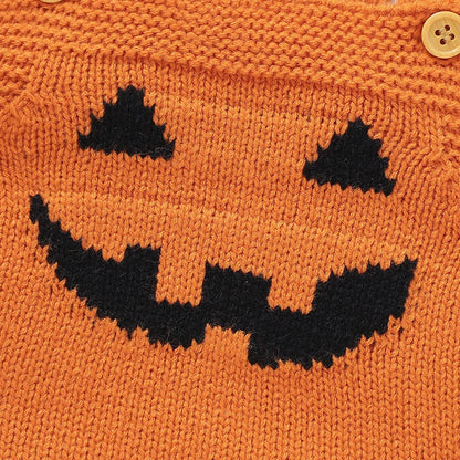 Halloween Baby Knitted Pumpkin Onesie