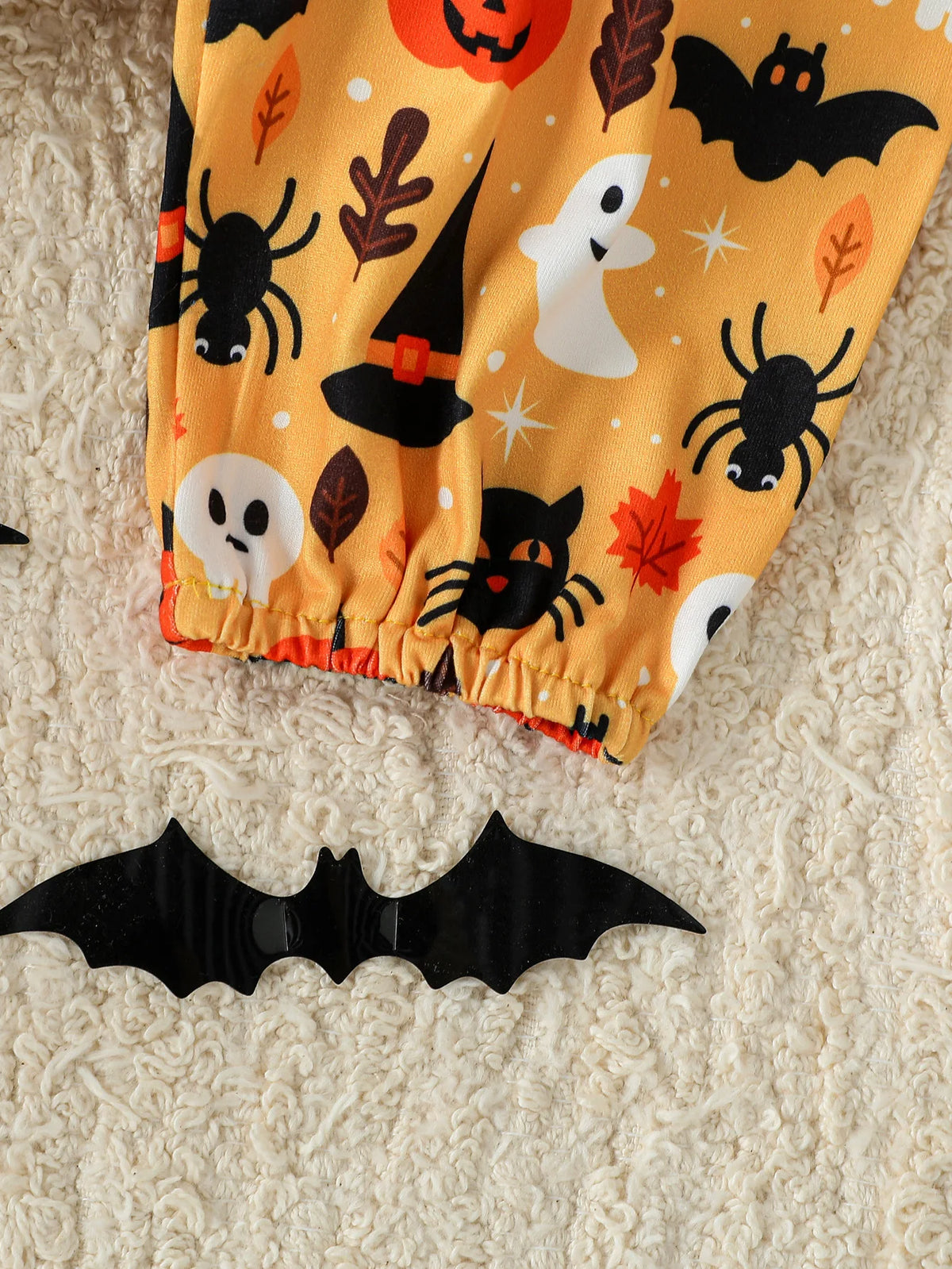 Halloween Baby Girl 3 PC Long Sleeve Pajamas with Matching Hat