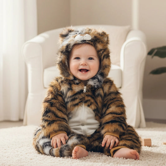 Halloween Baby Tiger Zip Up Costume