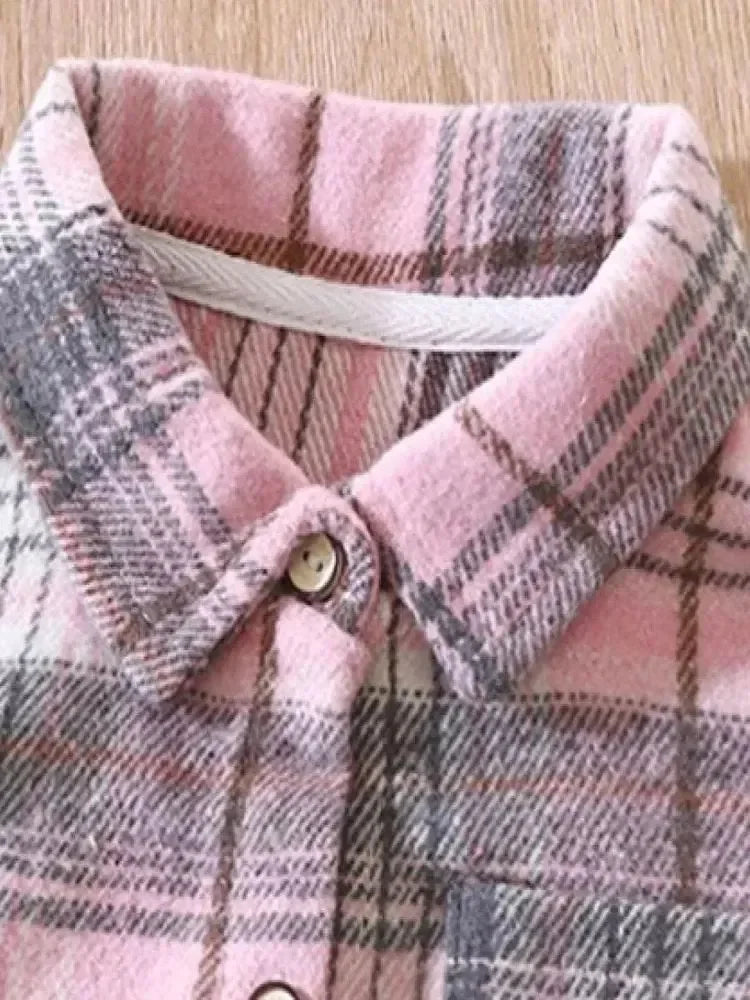 Toddler / Youth Long Sleeved Flannel Button Up Shirt