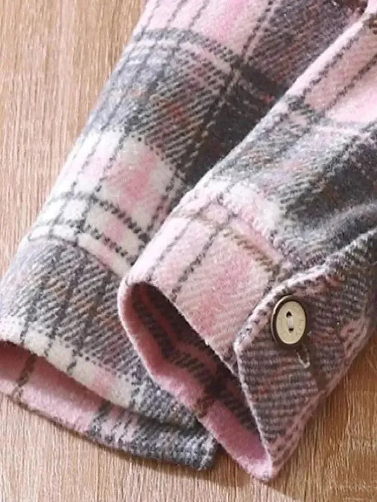 Toddler / Youth Long Sleeved Flannel Button Up Shirt